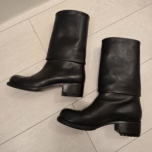 Black Leather Women's Boots
